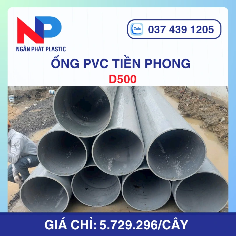 Ống PVC D500 Nhựa Tiền Phong